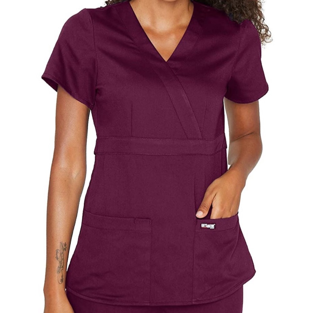 Grey’s Anatomy • Modern Fit Mock Wrap Scrub Top